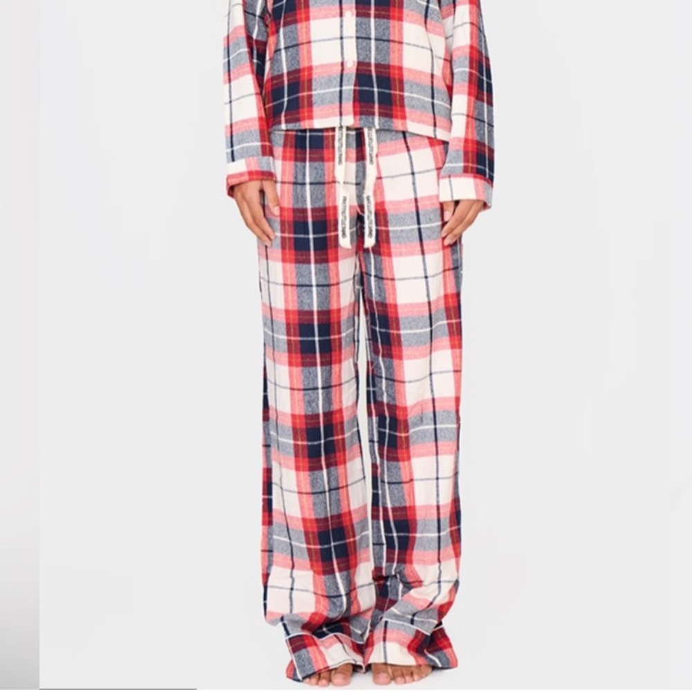 Band of the Free Blue and White Plaid Pajama Pants